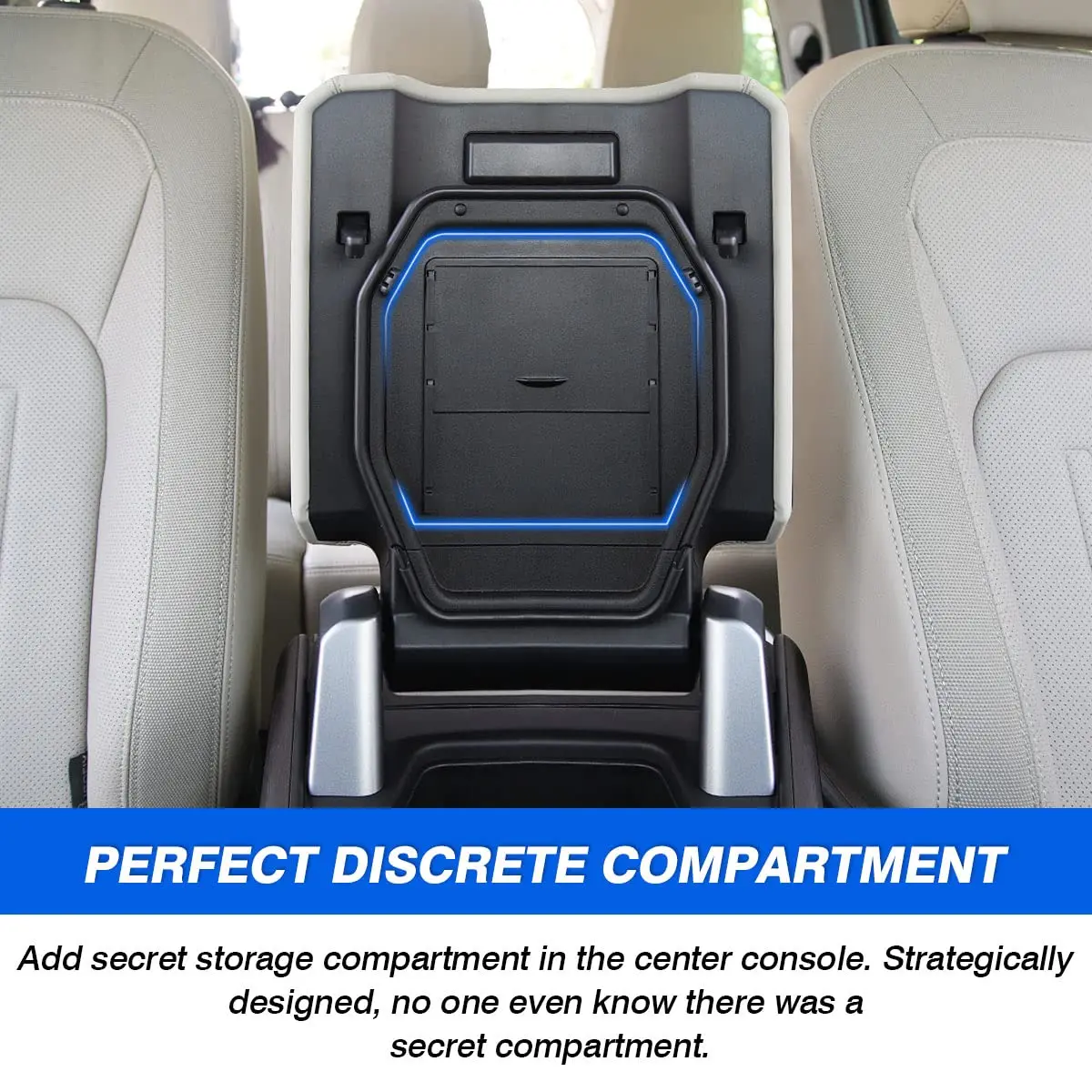 Karltys Center Console Hidden Organizer for Land Rover Defender 90 110 130 2020-2026 | Durable ABS Storage Box - view 5