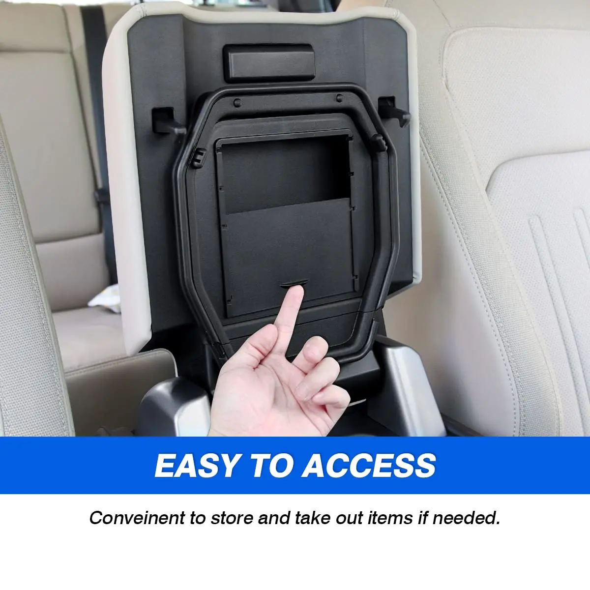 Karltys Center Console Hidden Organizer for Land Rover Defender 90 110 130 2020-2026 | Durable ABS Storage Box - view 6