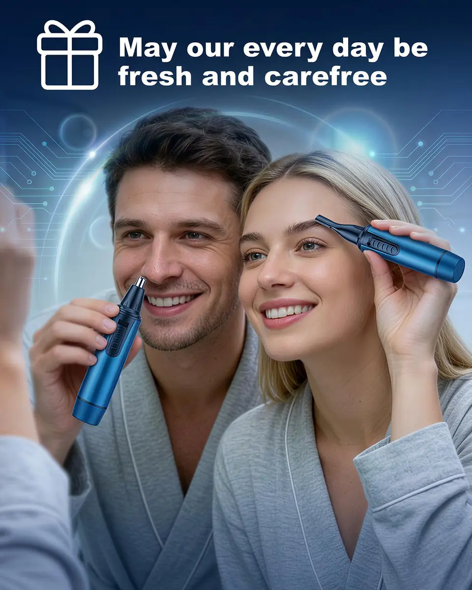 AREYZIN Nose Trimmer 2022 Professional Ear & Nose Hair Trimmer | Painless, IPX7 Waterproof, Dual Edge Blades - view 7