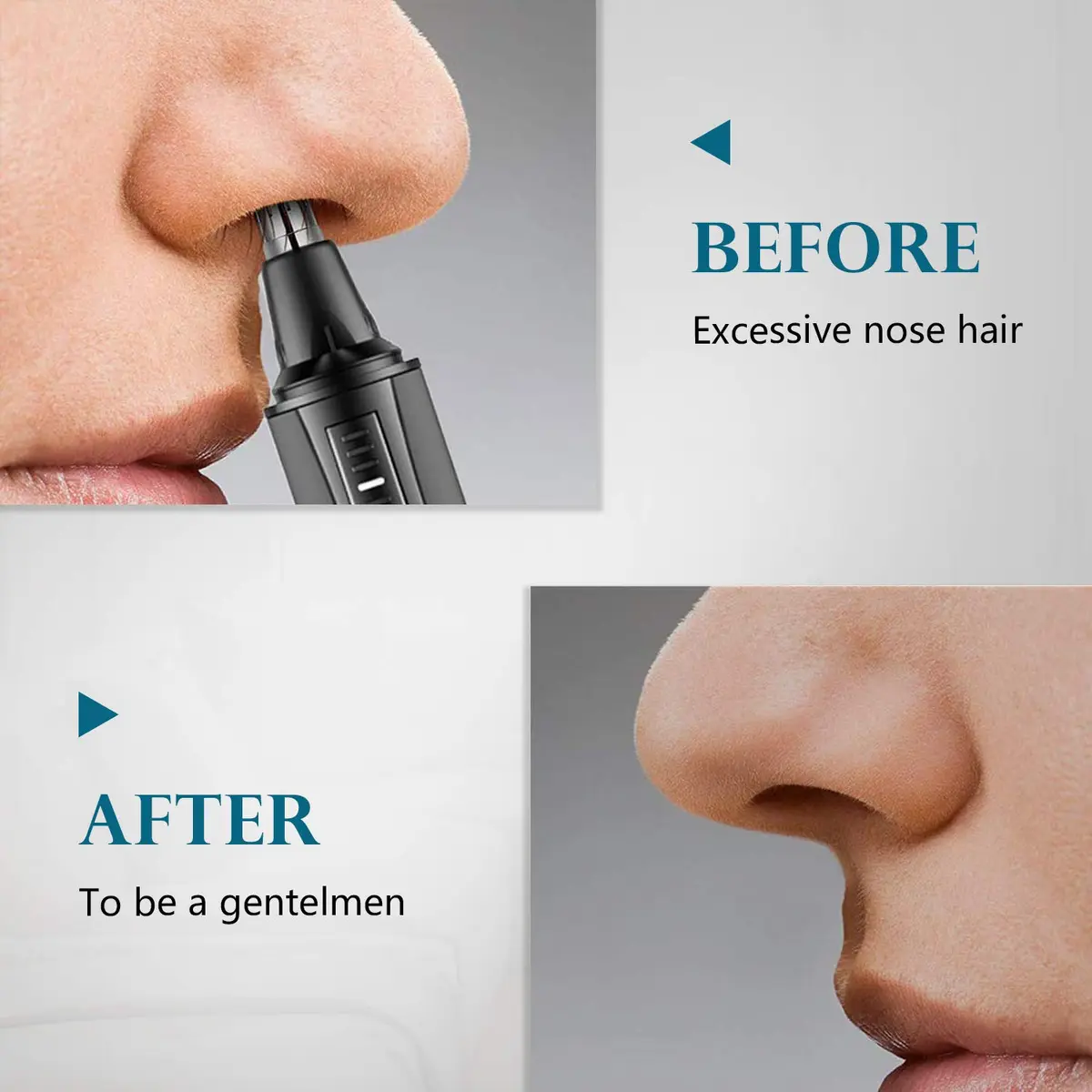 AREYZIN Nose Trimmer 2022 Professional Ear & Nose Hair Trimmer | Painless, IPX7 Waterproof, Dual Edge Blades - view 8