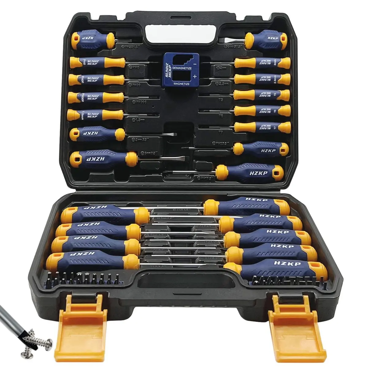 SUNHZ MCKP Magnetic Screwdriver Set 66-Piece | S2 Alloy Steel, Impact-Resistant, Ergonomic Handle - main product image