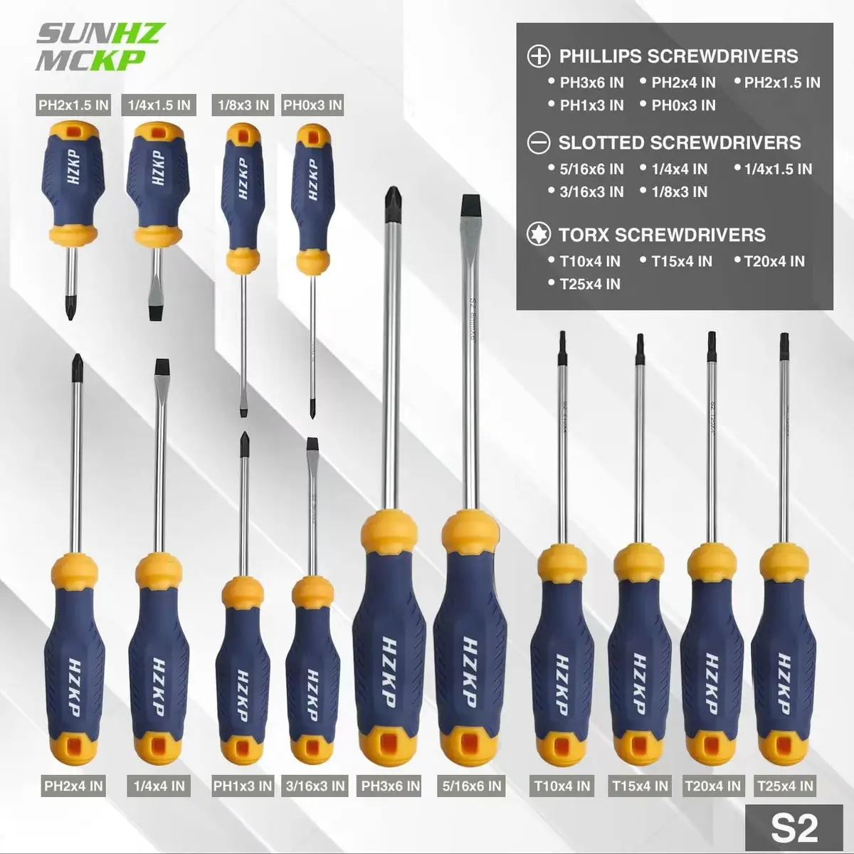 SUNHZ MCKP Magnetic Screwdriver Set 66-Piece | S2 Alloy Steel, Impact-Resistant, Ergonomic Handle - view 3