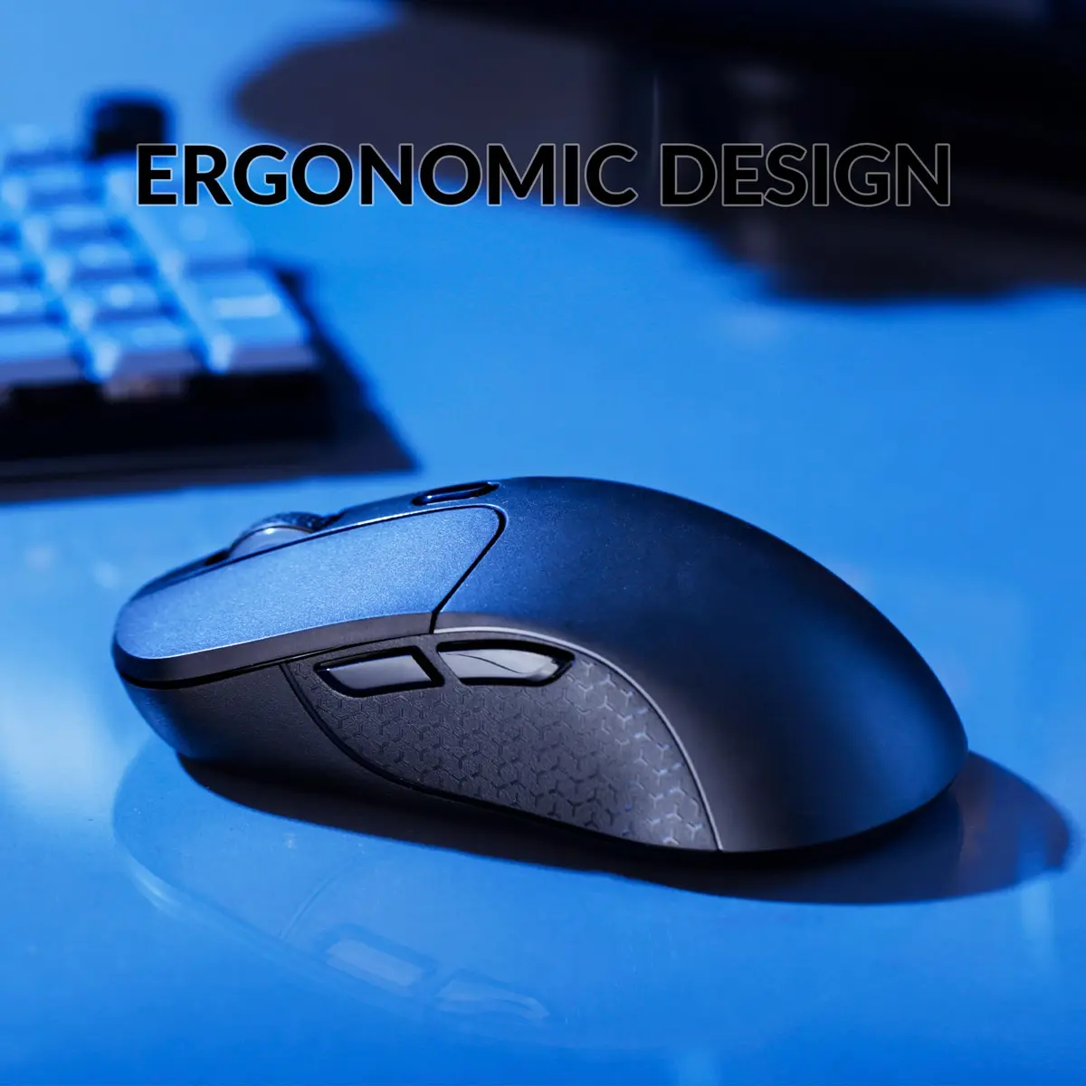 Keychron M3 Wireless Mouse, PAW3395 Sensor 26000 DPI | Ergonomic, Lightweight 79g, 2.4 GHz/Bluetooth 5.1 - view 9