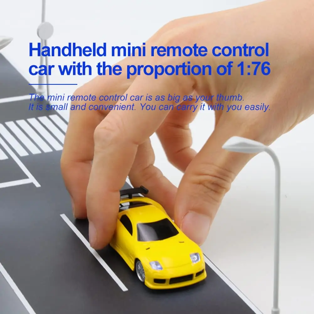 havcybin 1:76 Turbo Racing Scale RC Sport Car | Mini Model with Proportional RTR Kit (C71white) - view 5