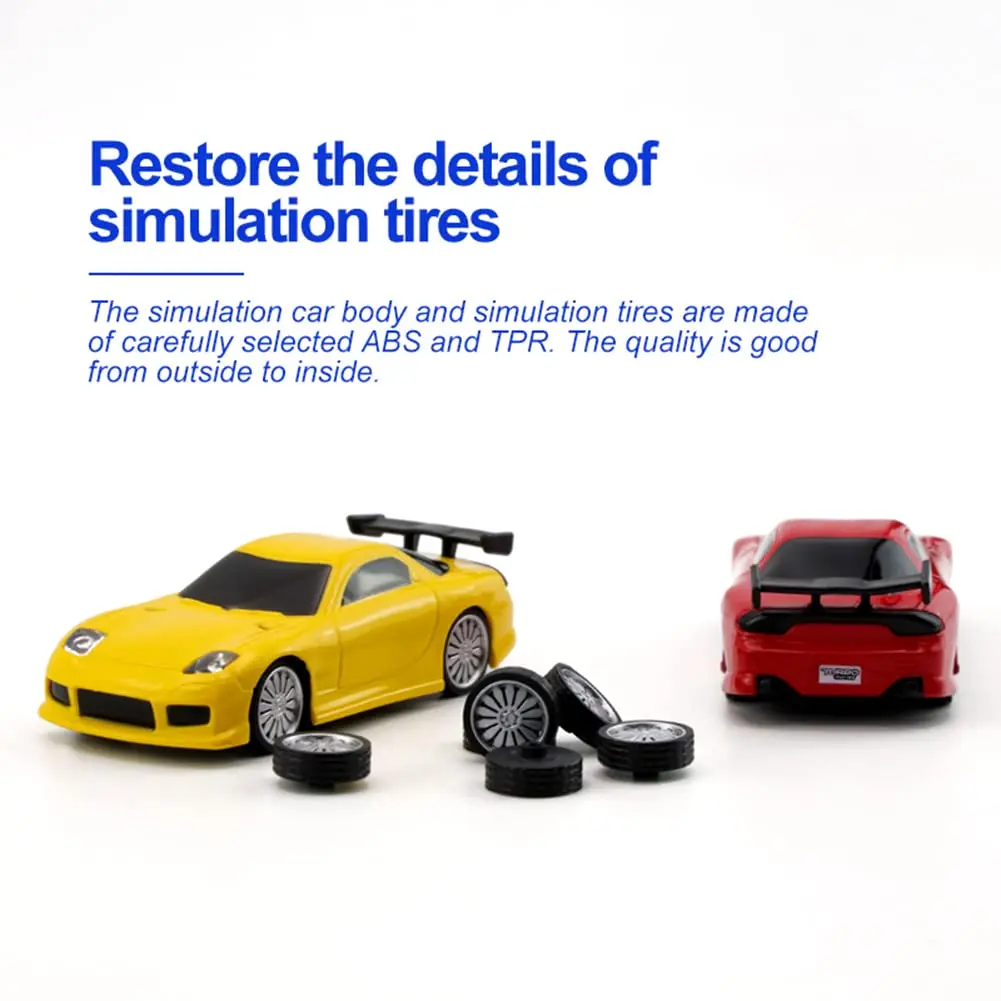 havcybin 1:76 Turbo Racing Scale RC Sport Car | Mini Model with Proportional RTR Kit (C71white) - view 2