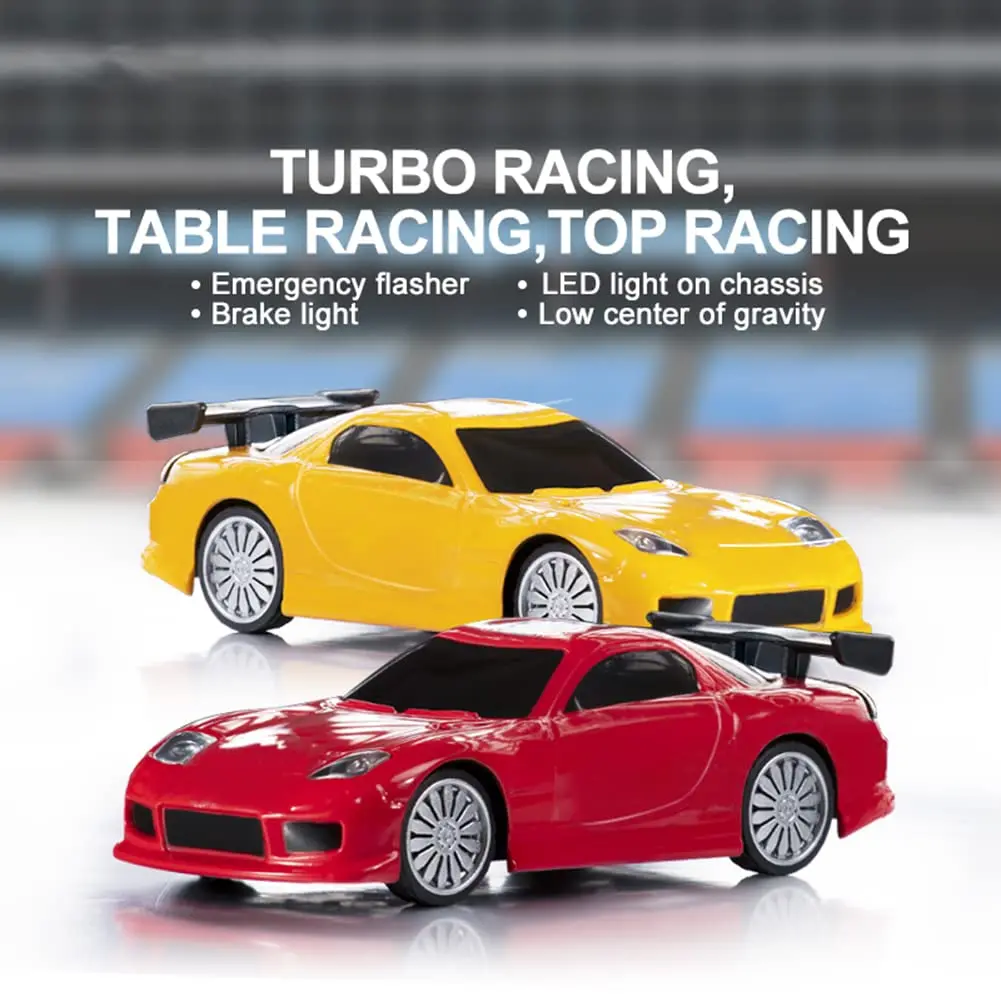 havcybin 1:76 Turbo Racing Scale RC Sport Car | Mini Model with Proportional RTR Kit (C71white) - view 4