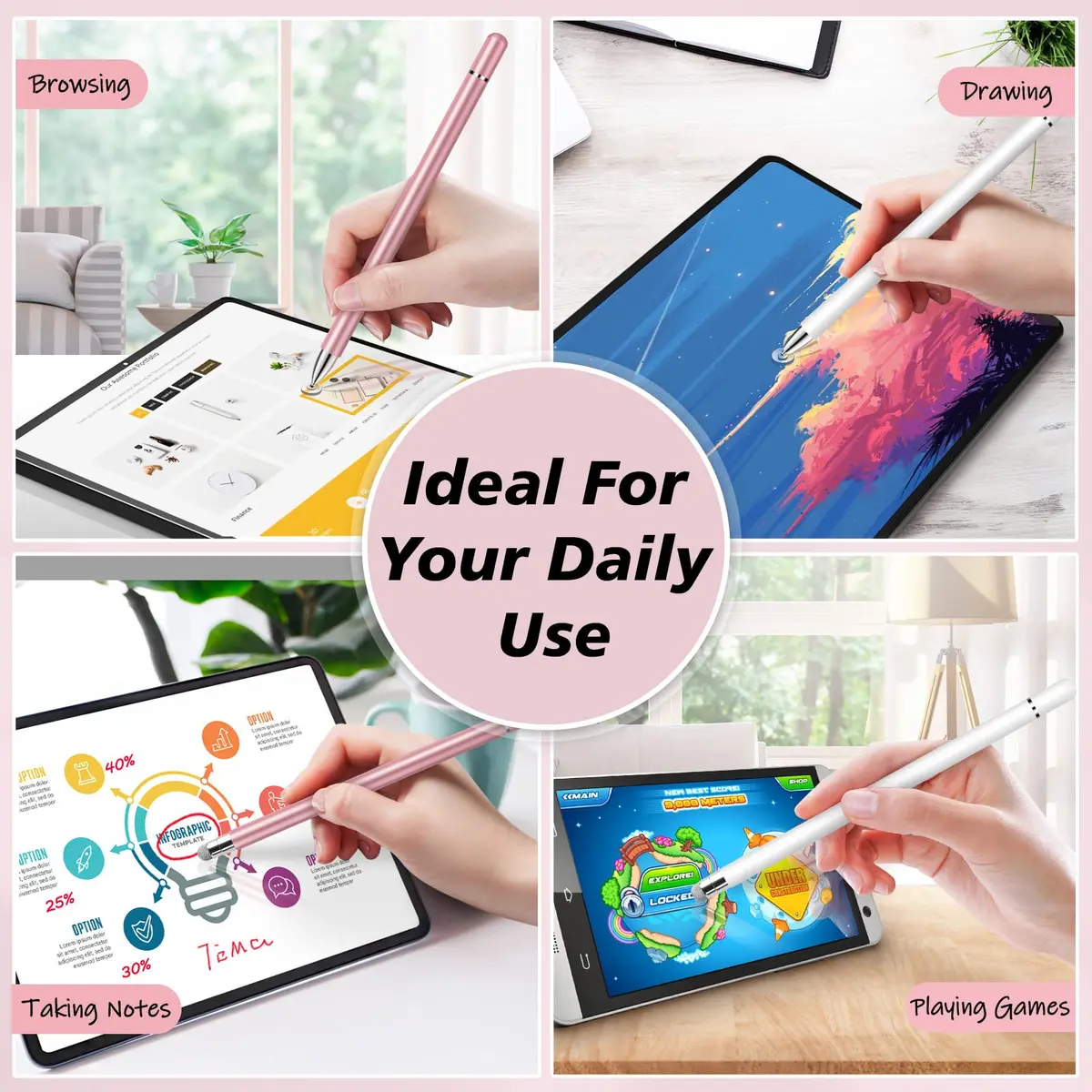 STYLUSHOME Magnetic Stylus Pen for iPad, iPhone & Android Touch Screens | Precise, Elegant Aluminum Design - view 6
