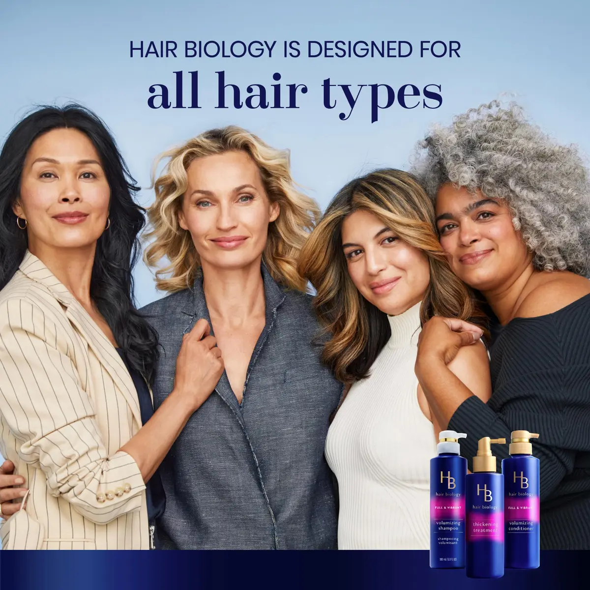 Hair Biology Full & Vibrant Set Including: Volumizing Shampoo (385ml), Conditioner (385ml) & Thickening Treatment (189ml) | Biotin Infused, Paraben-Free, Color-Safe - view 8