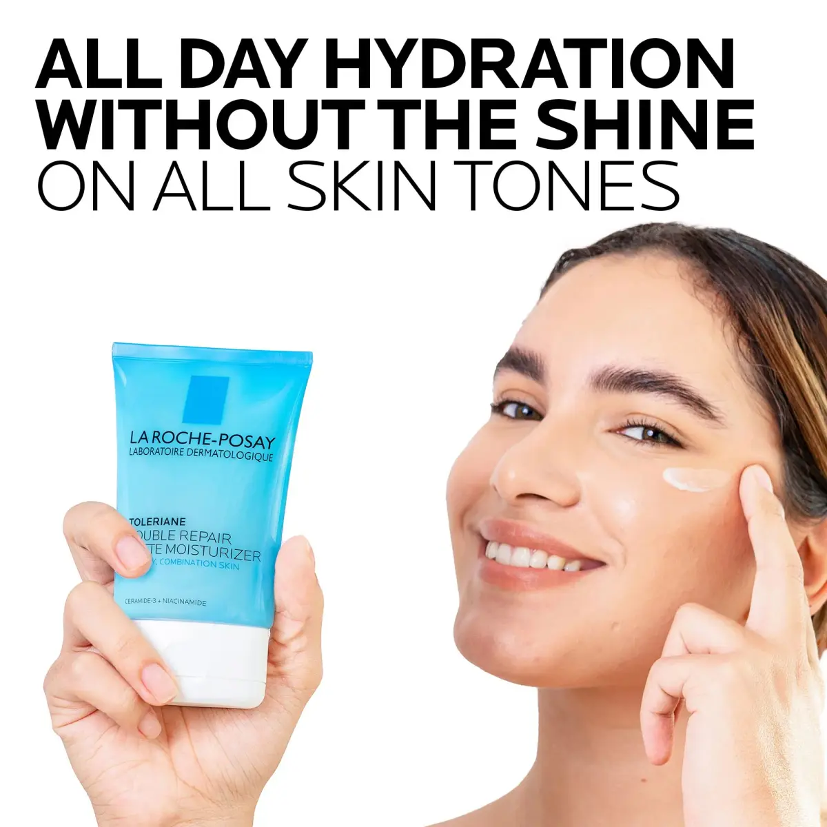 La Roche-Posay Toleriane Double Repair Matte Face Moisturizer 100ml (3.38 Fl Oz) | Controls Oil & Shine for Oily Skin - view 4