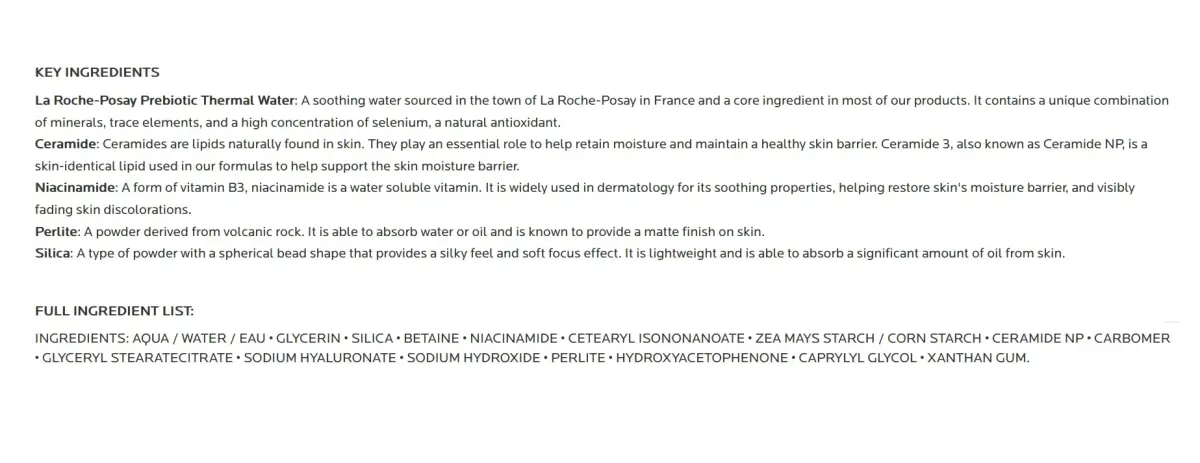 La Roche-Posay Toleriane Double Repair Matte Face Moisturizer 100ml (3.38 Fl Oz) | Controls Oil & Shine for Oily Skin - view 6