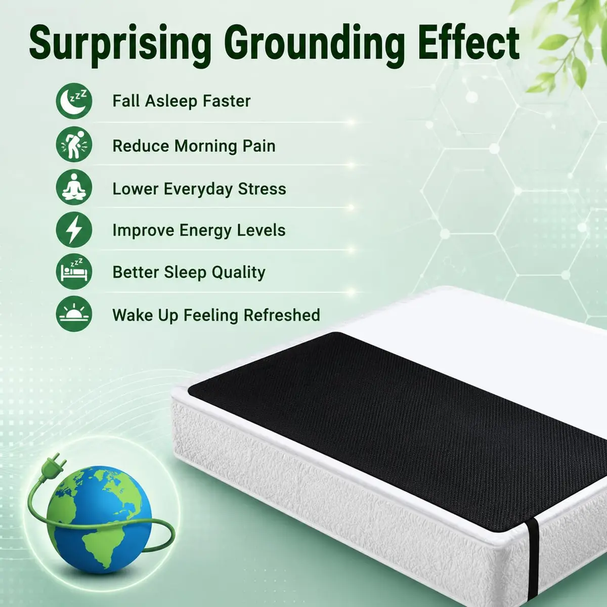 NewBeau Grounding Mat 27"x71" | Sleep Better & Reduce Stress - view 2