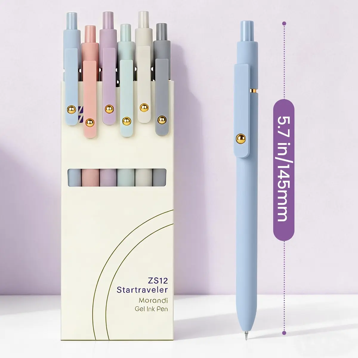 FIOVER Gel Pens 6pcs 0.7mm Fine Point Black Ink Quick Dry Pens | Smooth Writing for Students & Office - view 6