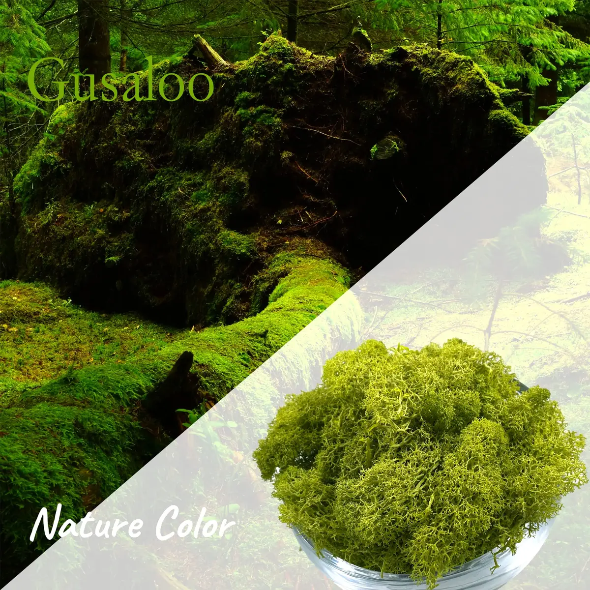 Gusaloo Artificial Moss Preserved 3.5oz | Long-Lasting Indoor Decor for Craft & Floral - view 2