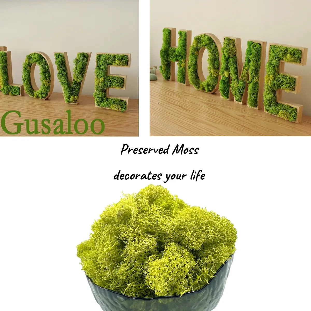 Gusaloo Artificial Moss Preserved 3.5oz | Long-Lasting Indoor Decor for Craft & Floral - view 3