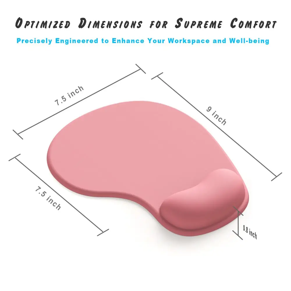 DEMON CHEST Office Mousepad with Gel Wrist Support | Ergonomic Gaming Desk Mouse Pad Wrist Rest for Laptop (04Blue) - view 7