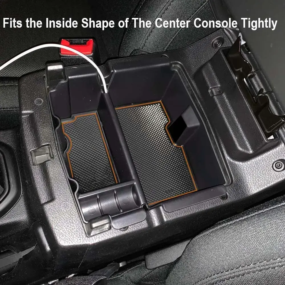 EDBETOS Center Console Organizer Tray for Jeep Wrangler JL/JLU & Gladiator JT (Orange) | Fits 2018-2026 Models - view 6