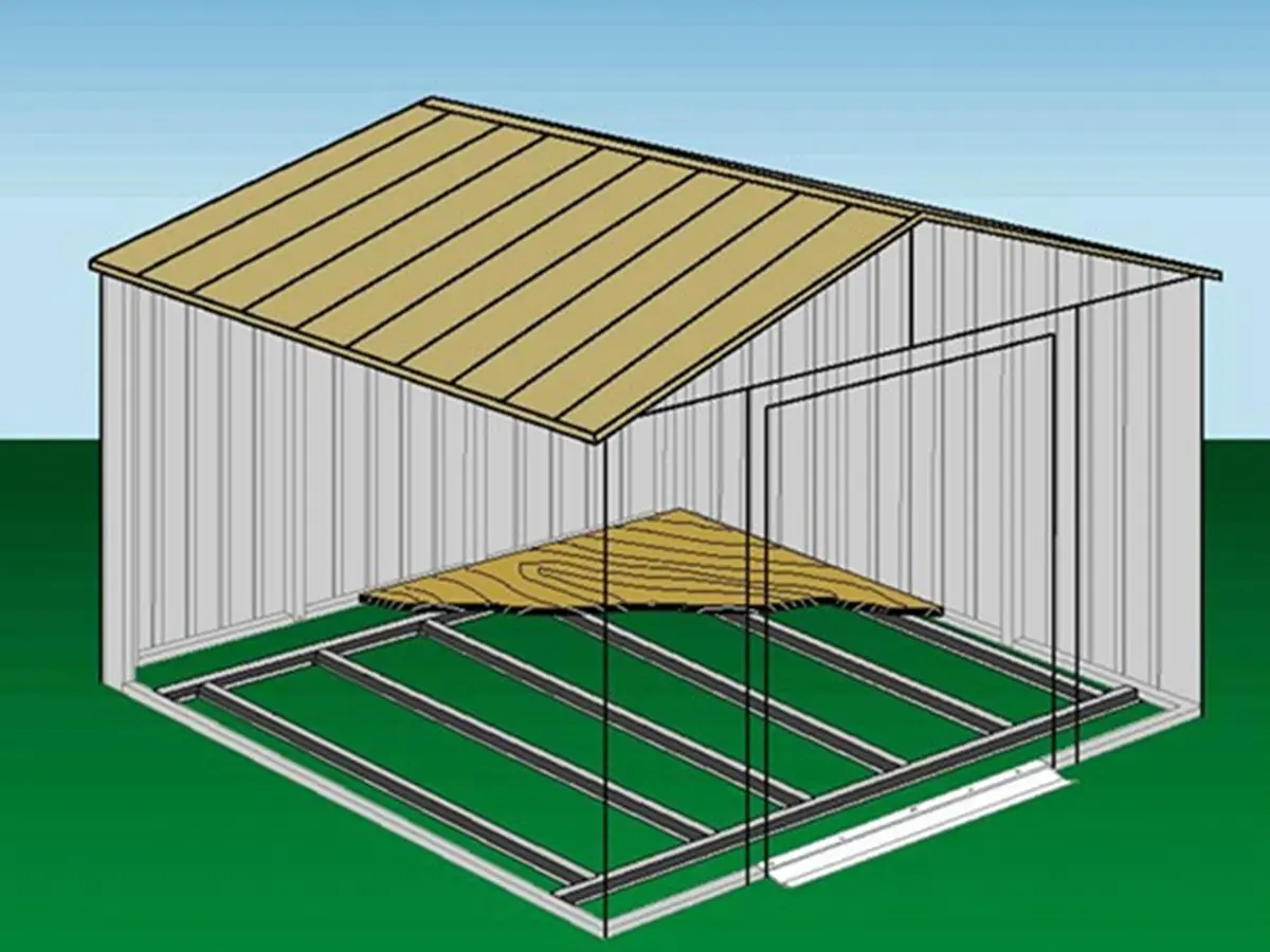 Arrow Outbuilding Floor Frame Kit for Classic & Select Sheds, Extra Large | Heavy-Duty Galvanized Steel - view 8
