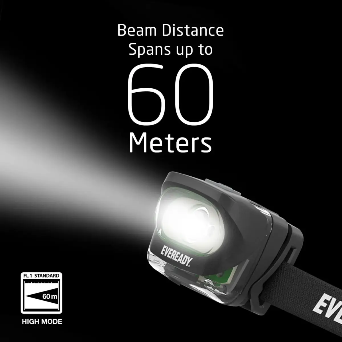 Eveready Rechargeable LED Headlamp 2-Pack | 300 Lumens, 60m Beam, IPX4 Water Resistant - view 6