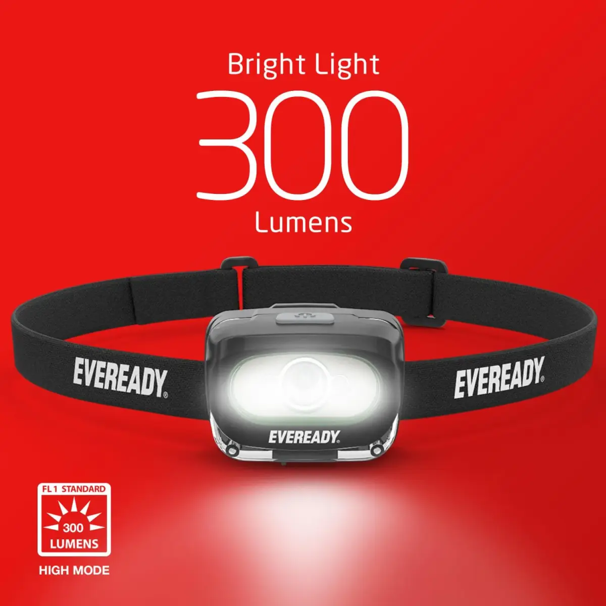 Eveready Rechargeable LED Headlamp 2-Pack | 300 Lumens, 60m Beam, IPX4 Water Resistant - view 2