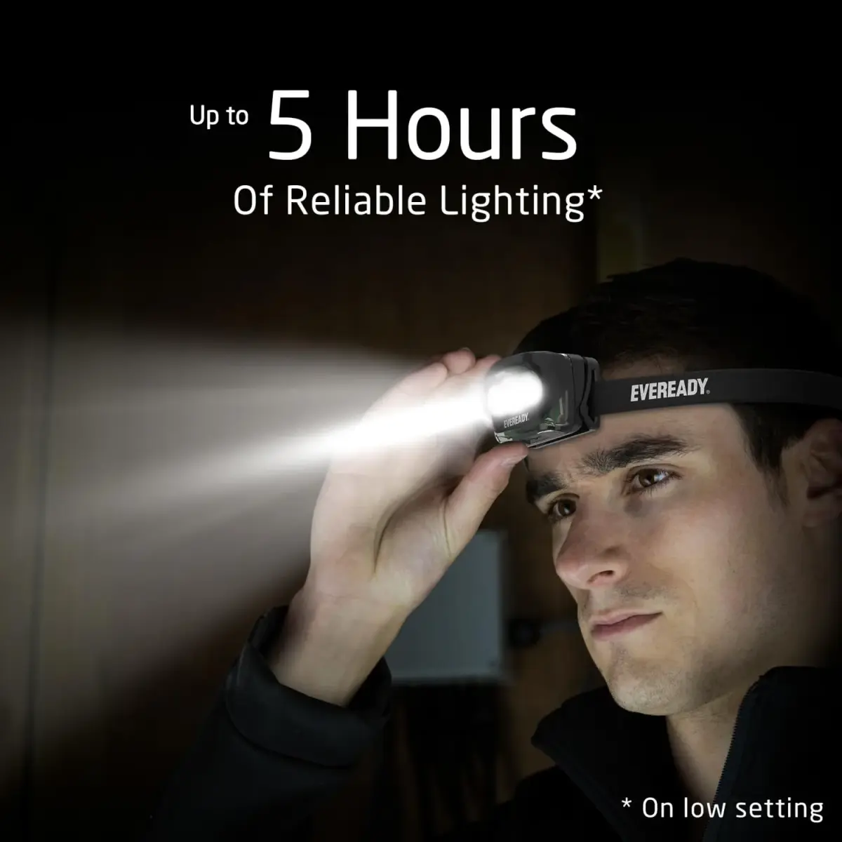 Eveready Rechargeable LED Headlamp 2-Pack | 300 Lumens, 60m Beam, IPX4 Water Resistant - view 3