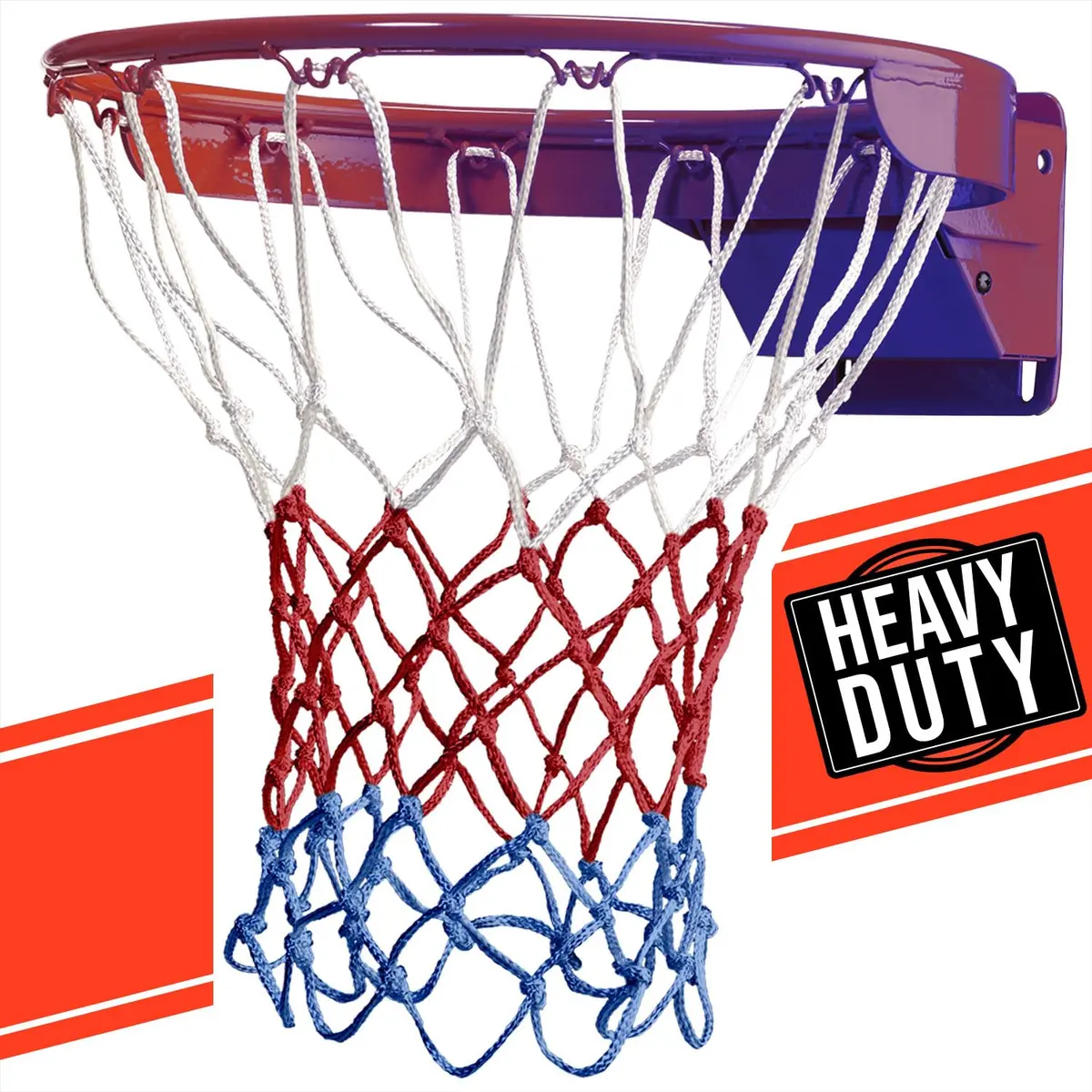 Ultra Sporting Goods Heavy Duty Basketball Net Replacement | All Weather Anti Whip, Fits Standard Indoor or Outdoor Rims (21 inches, 12 loops) - main product image