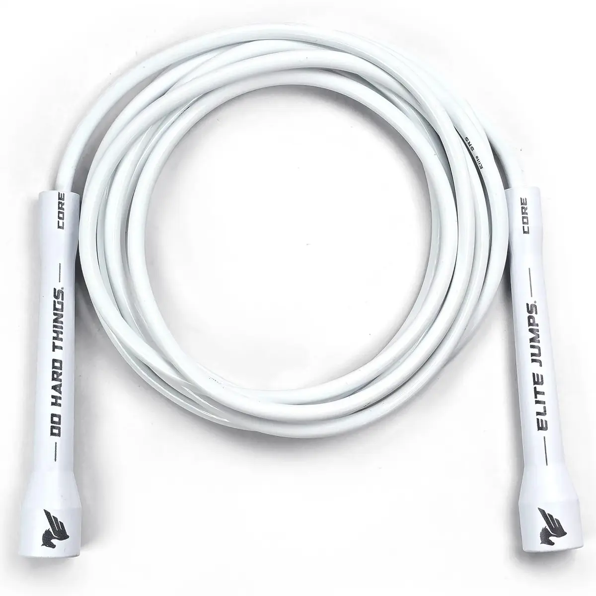 EliteSRS Jump Rope 6mm PVC | Adjustable, 5" Handles, White | Perfect for Cardio & Fitness (70-120 chars) - main product image