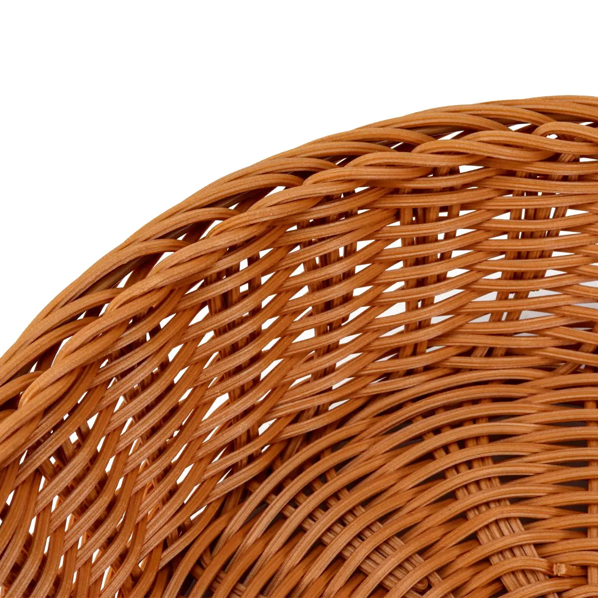 JAPCHET 4 Pack 11.8 Inch Round Wicker Bread Basket | Imitation Rattan Food Organizer for Home & Kitchen - view 3