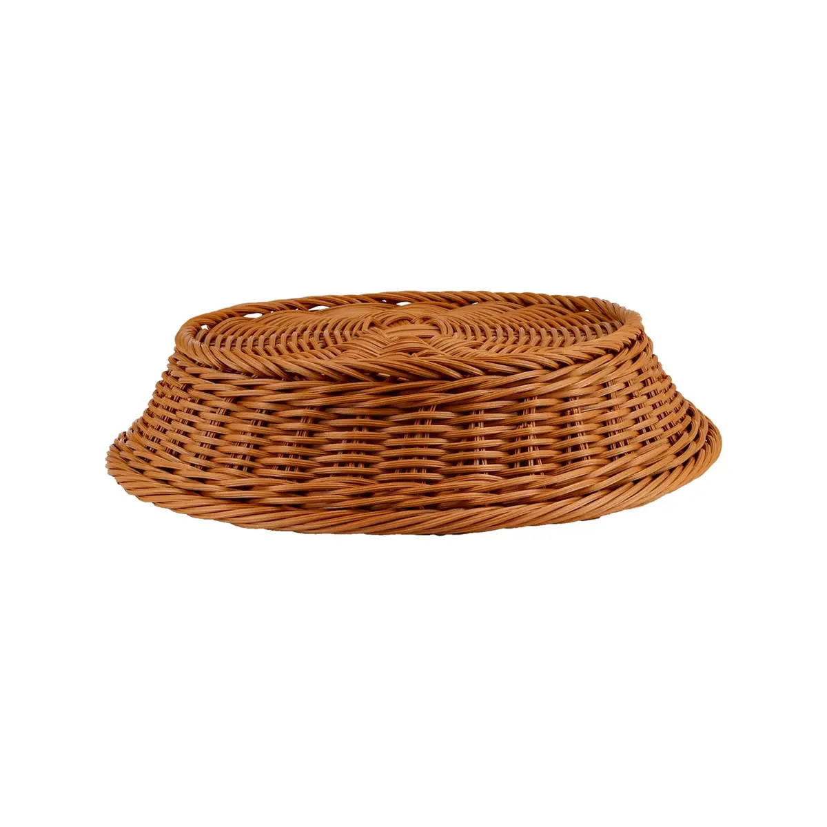 JAPCHET 4 Pack 11.8 Inch Round Wicker Bread Basket | Imitation Rattan Food Organizer for Home & Kitchen - view 4
