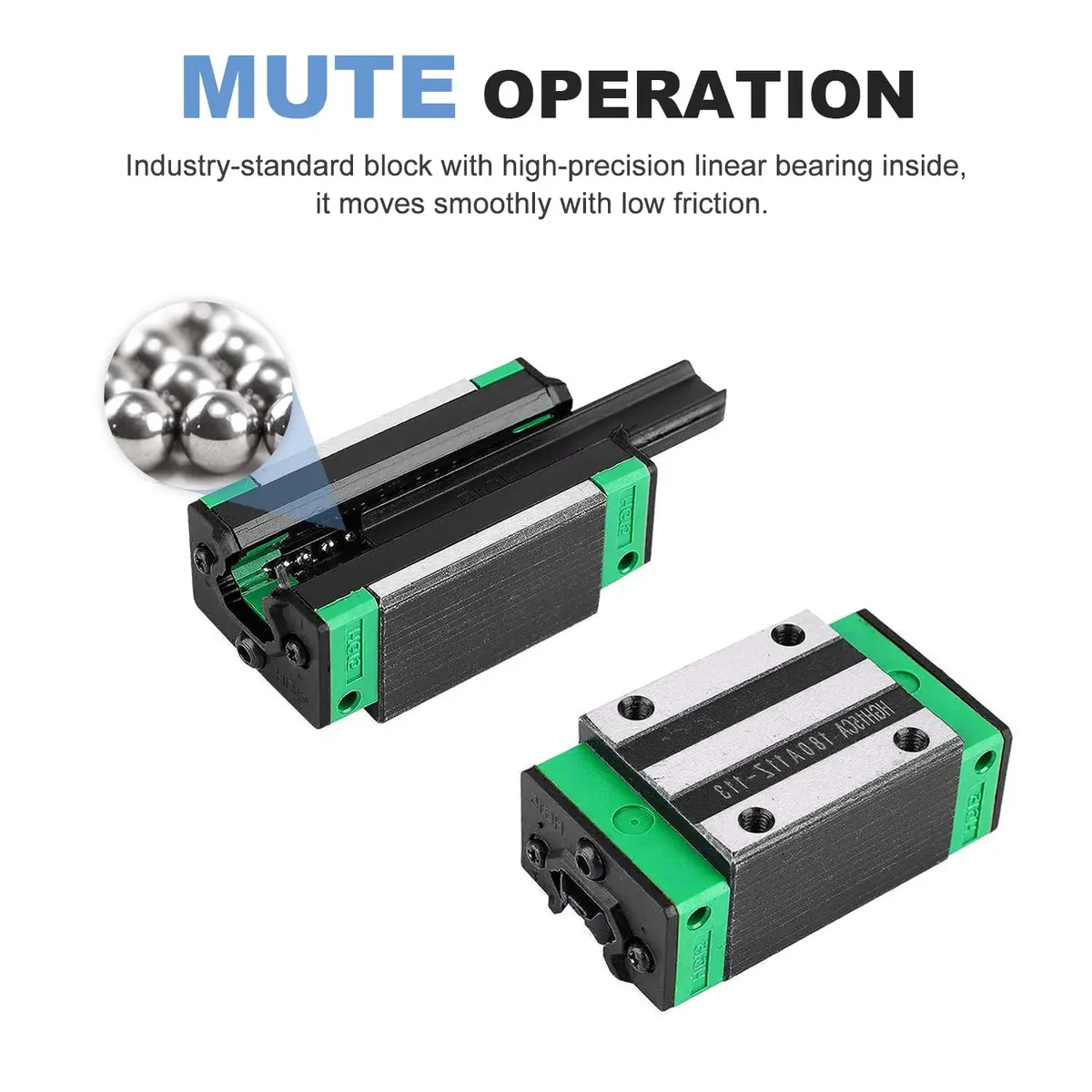CNCMANS HGR20 Linear Guide Rail Kit 500mm | High Precision CNC Parts for Automated Printer - view 6