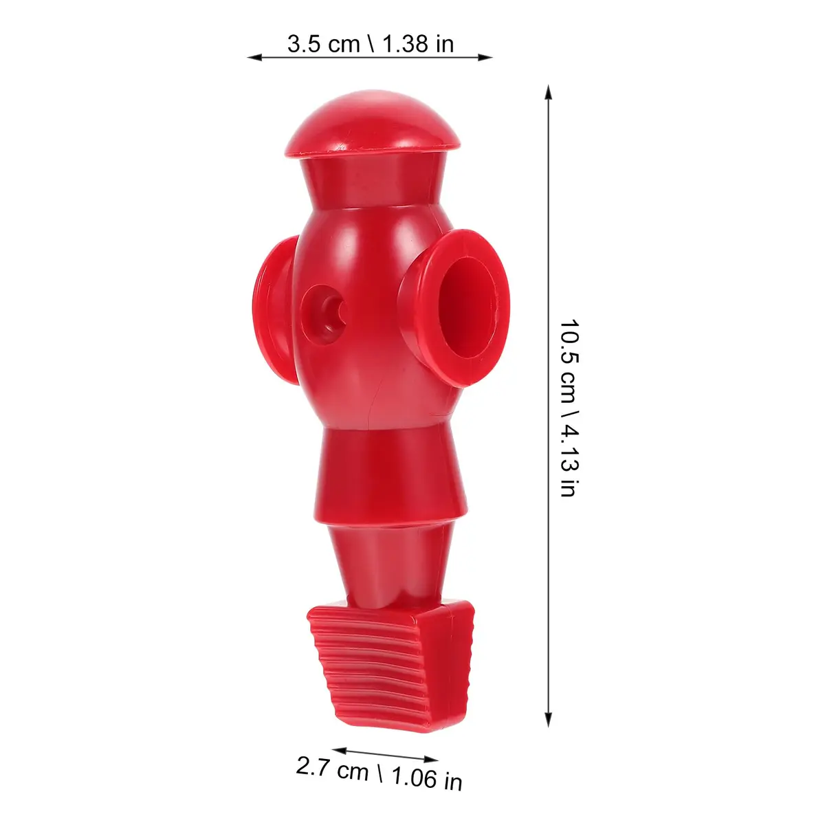 Homoyoyo 4-Piece Foosball Player Replacement Set for Table Repair | Resin Red - view 2