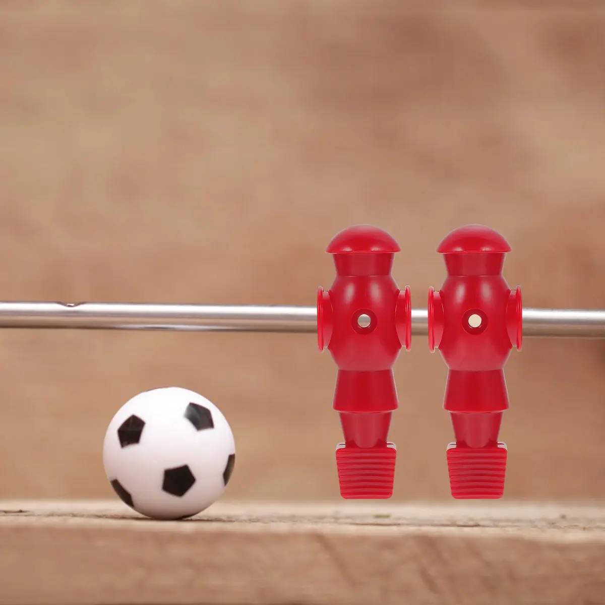 Homoyoyo 4-Piece Foosball Player Replacement Set for Table Repair | Resin Red - view 4