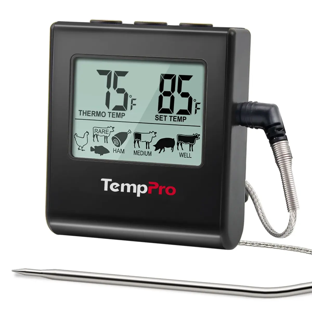 TempPro TP16 Digital Meat Thermometer for Cooking | 0-300°C (32-716°F) Probe - main product image