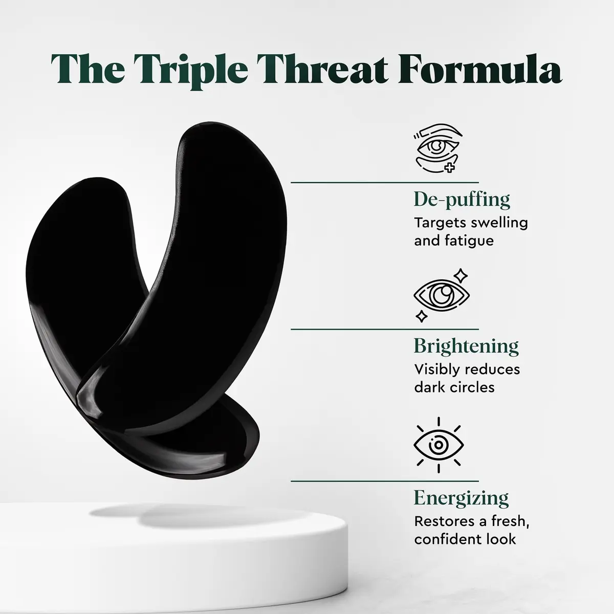 The Wolf Project Under Eye Patches for Dark Circles & Puffiness | Cooling Caffeine Gel Pads (5 Pairs) - view 3