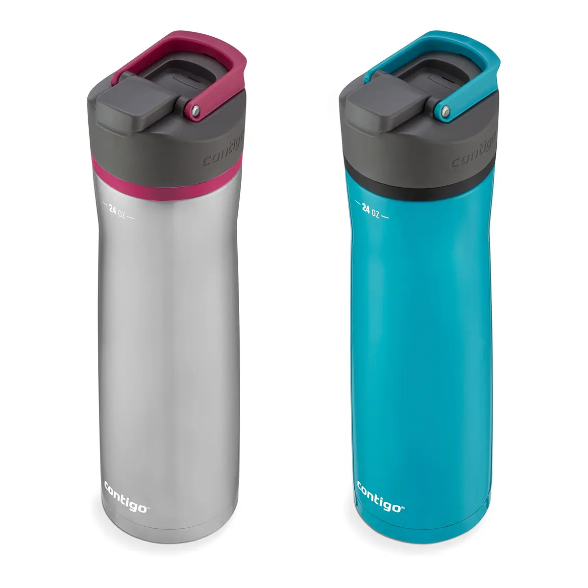 Contigo Cortland Chill 2.0 Stainless Steel Water Bottle 24oz | Double Wall Vacuum Insulated, Spill-Proof, 2-Count - view 3