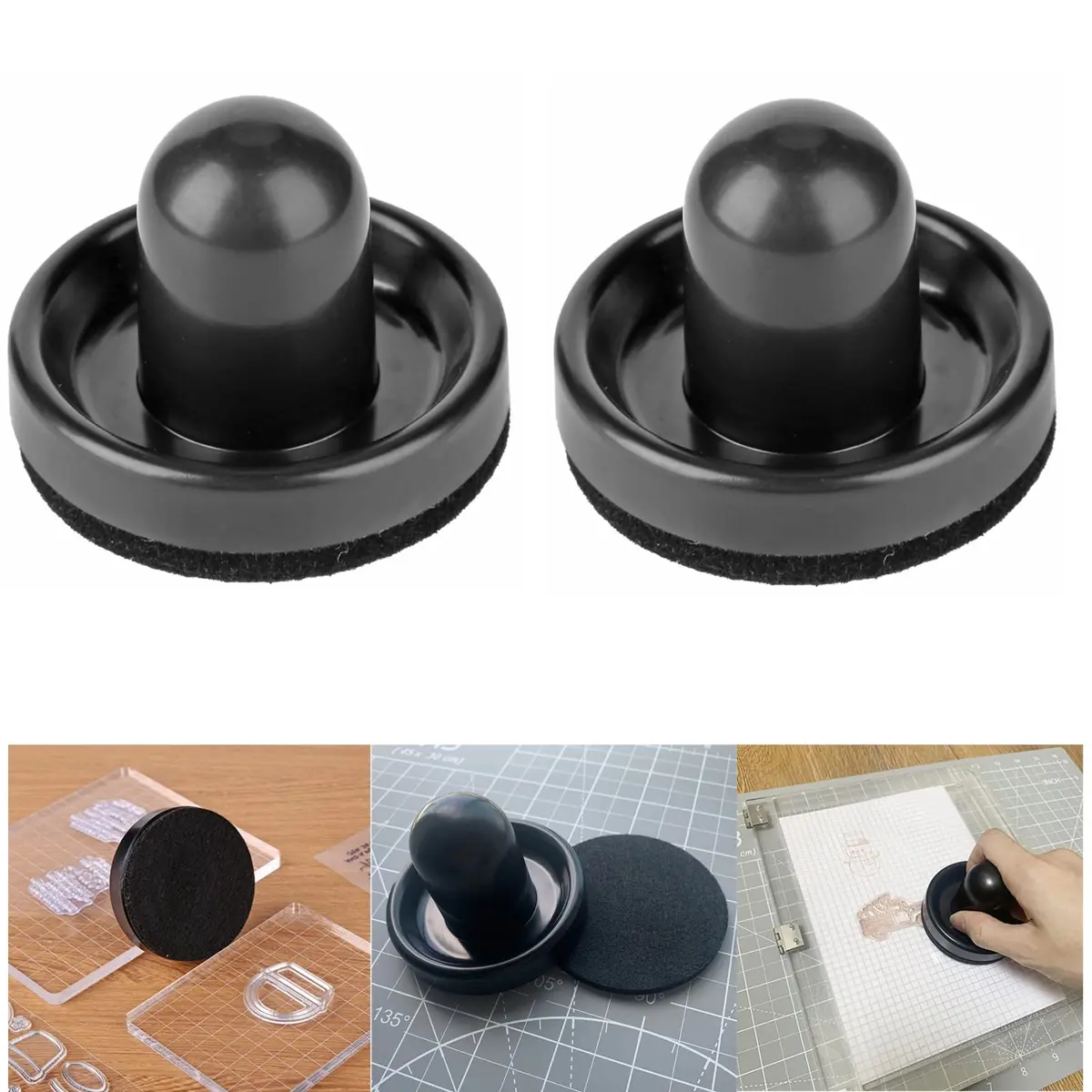 CYFUN DESIGN Rubber Stamp Pressure Tool 6 x 7.5cm | Ideal for Card Making & Scrapbooking - main product image