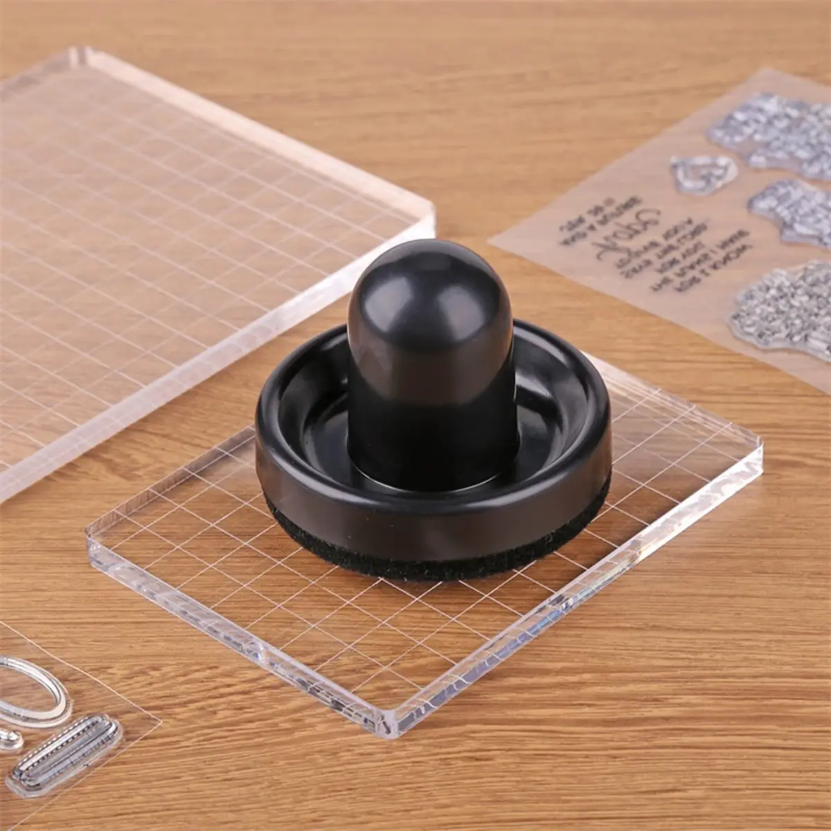CYFUN DESIGN Rubber Stamp Pressure Tool 6 x 7.5cm | Ideal for Card Making & Scrapbooking - view 8