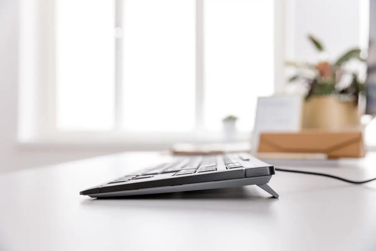 Cherry Stream Keyboard TKL, Wired Keyboard Without Number Pad, Whisper Quiet Keys, Slim Design, SX Switches, QWERTY, White-Gray | Compact & Silent - view 5