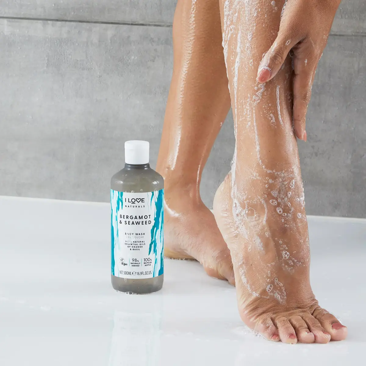 I LOVE Naturals Bergamot and Seaweed Body Wash - Moisturizing Plant-Based Cleanser 16.9 oz | Infused with Essential Oils - view 2
