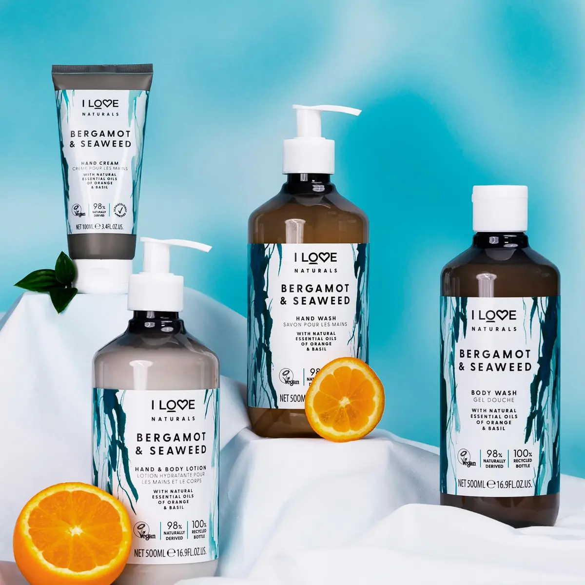 I LOVE Naturals Bergamot and Seaweed Body Wash - Moisturizing Plant-Based Cleanser 16.9 oz | Infused with Essential Oils - view 3