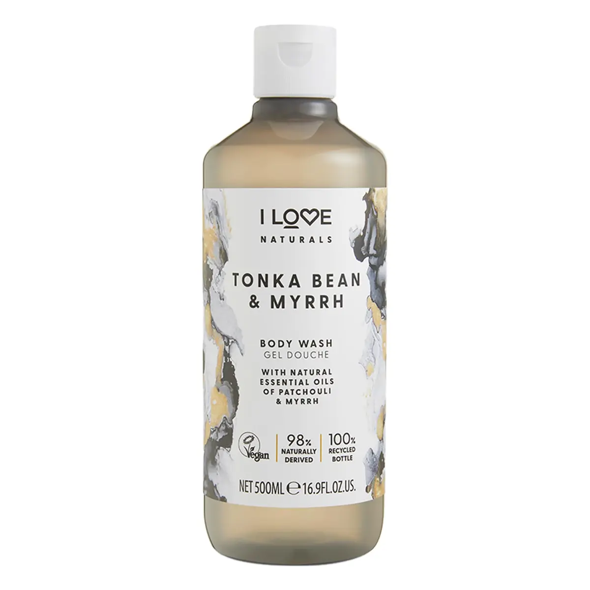 I LOVE Moisturizing Body Wash with Tonka Bean & Myrrh | Plant-Based, Infused with Essential Oils, 16.9 oz - main product image