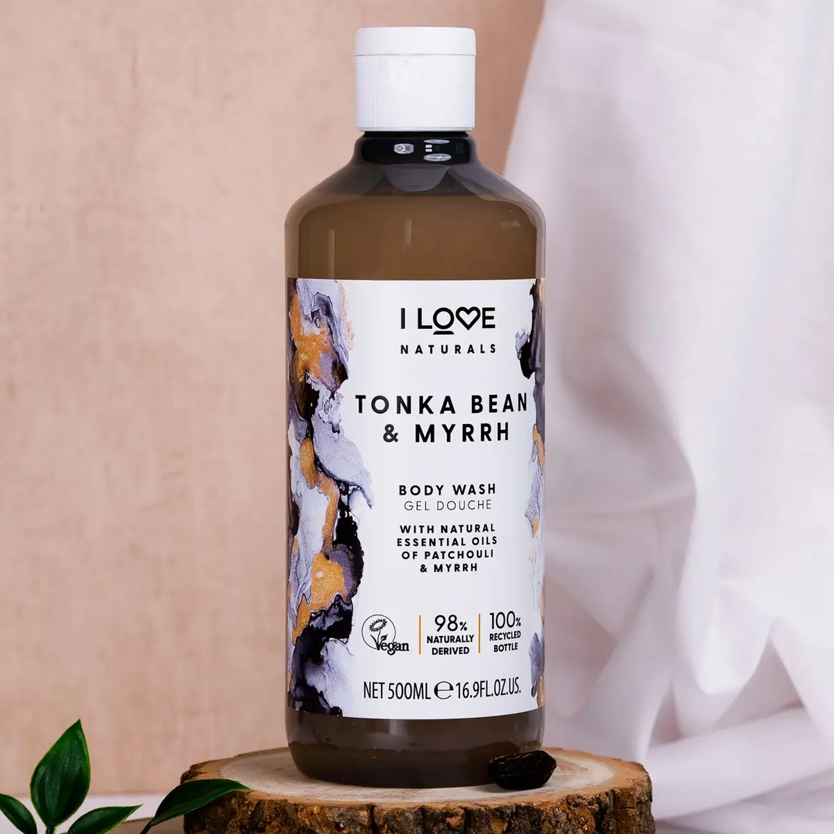 I LOVE Moisturizing Body Wash with Tonka Bean & Myrrh | Plant-Based, Infused with Essential Oils, 16.9 oz - view 4