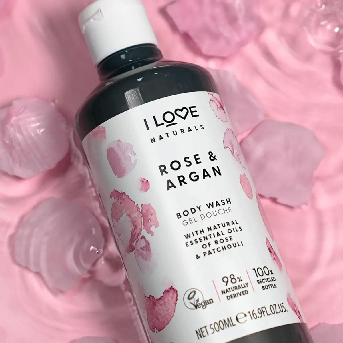 I LOVE Naturals Rose and Argan Body Wash - Moisturizing Plant-Based Cleanser - 16.9 oz | Enchanting Rose Scent & Deep Hydration - view 6