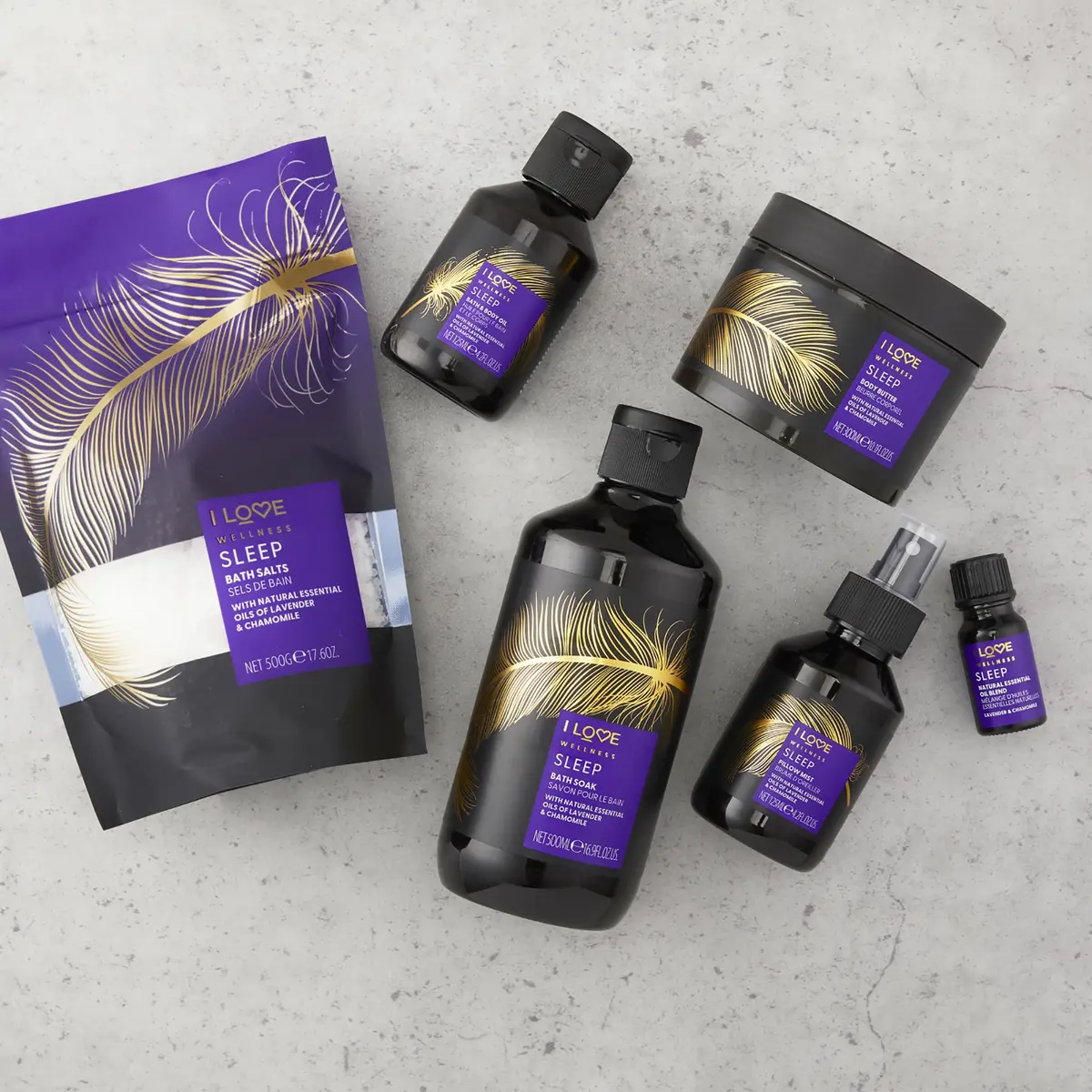I LOVE Wellness Sleep Bath and Body Oil - Body Oil and Bath Oil for Dry Skin - Essential Oils for Sleep - Calm Lavender and Chamomile Blend - 4.2 oz - view 5