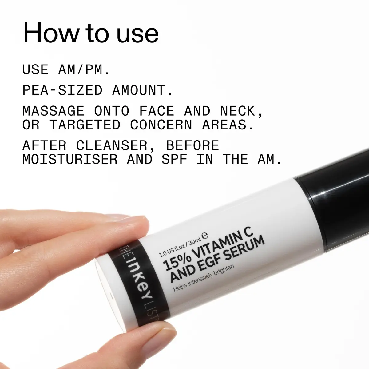 The INKEY List Vitamin C & EGF Serum 30ml | Brightens & Rejuvenates Skin - view 7