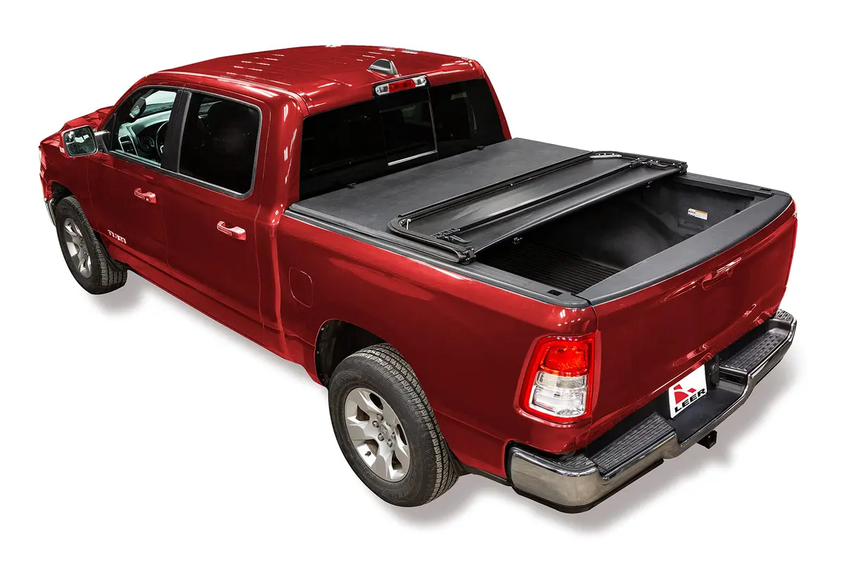 LEER FOLDITUP | Fits 2009-2018 Ram, 2019-2023 Heavy Duty, 2019 Classic with 6’4” Bed | Soft Tri-Fold Truck Bed Tonneau Cover | Easy Install | 4F137 - view 6