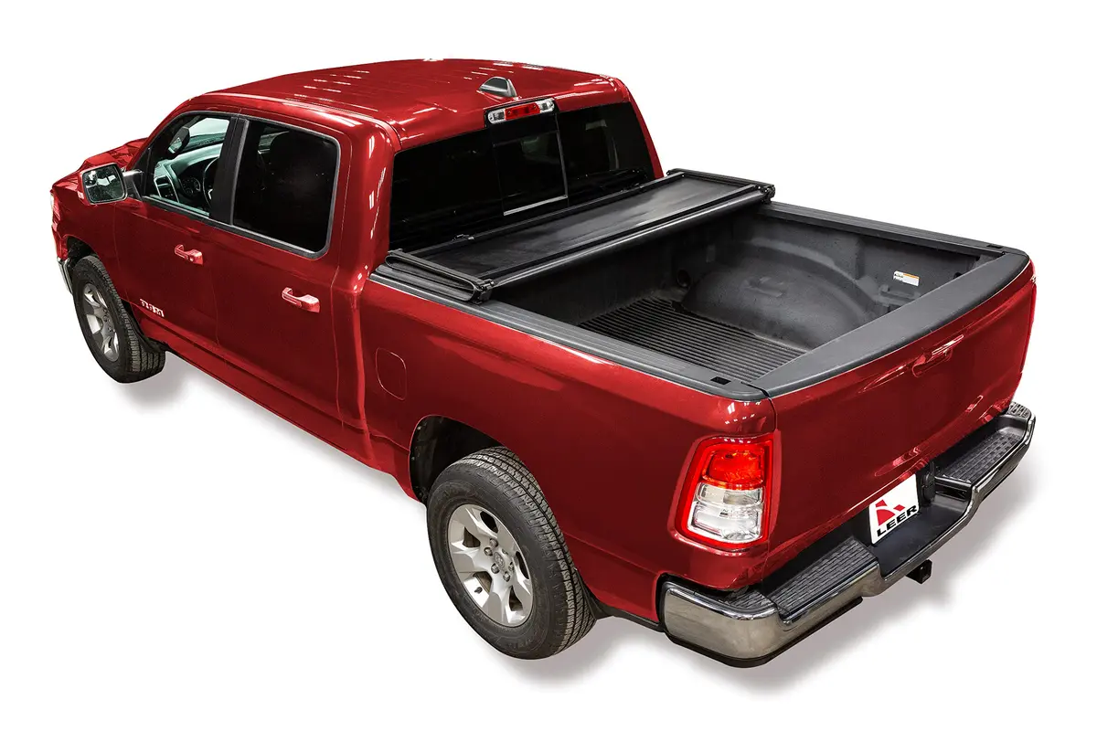 LEER FOLDITUP | Fits 2009-2018 Ram, 2019-2023 Heavy Duty, 2019 Classic with 6’4” Bed | Soft Tri-Fold Truck Bed Tonneau Cover | Easy Install | 4F137 - view 7