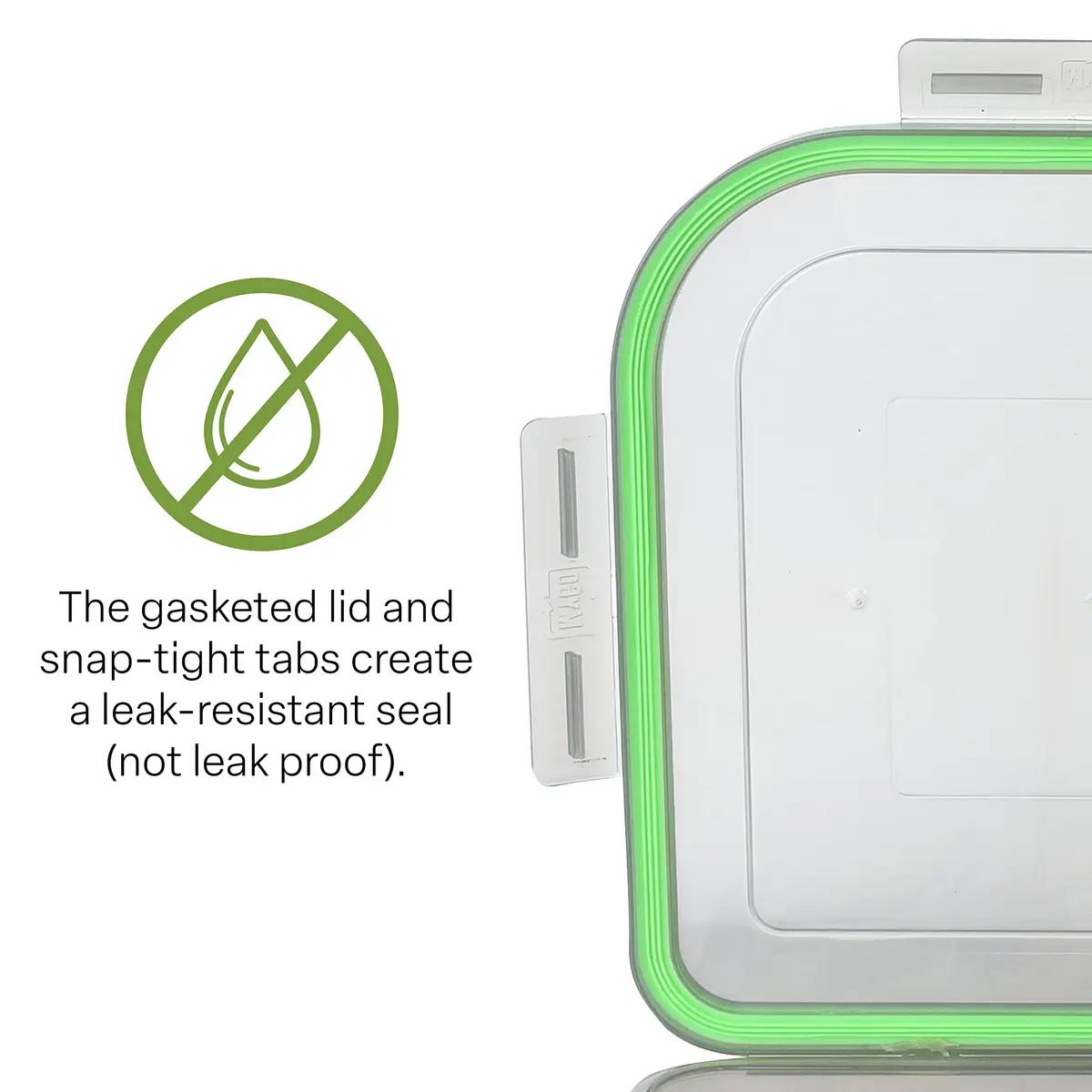 MyGo Container Large To-Go Single Compartment Container 9"x 9" x 2.5" | Reusable Microwave Safe NSF Certified - view 5