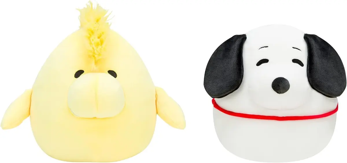 Squishmallows Peanuts 8-Inch 2-Pack Plush | Snoopy & Woodstock Ultrasoft Stuffed Animals - main product image