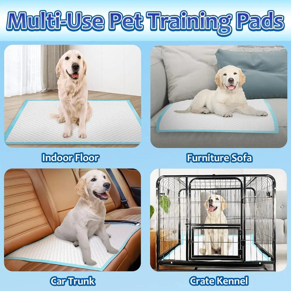 Dogcator Extra Large Dog Pee Pads 30"x36" | Super Absorbent, Leak-Proof for Indoor & Outdoor Use - view 6