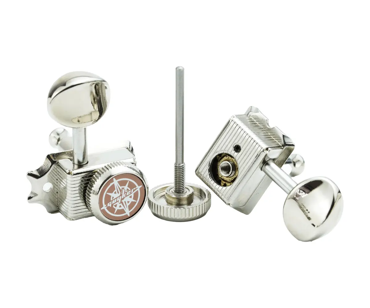 Guyker 6 Locking Guitar Tuners Nickel | Finer Tuning & Stability for Electric & Acoustic Guitars - view 5